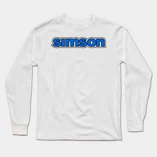 Simson logo (blue) Long Sleeve T-Shirt